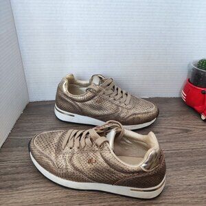 Mexx sneakers women's size 5 gold colour